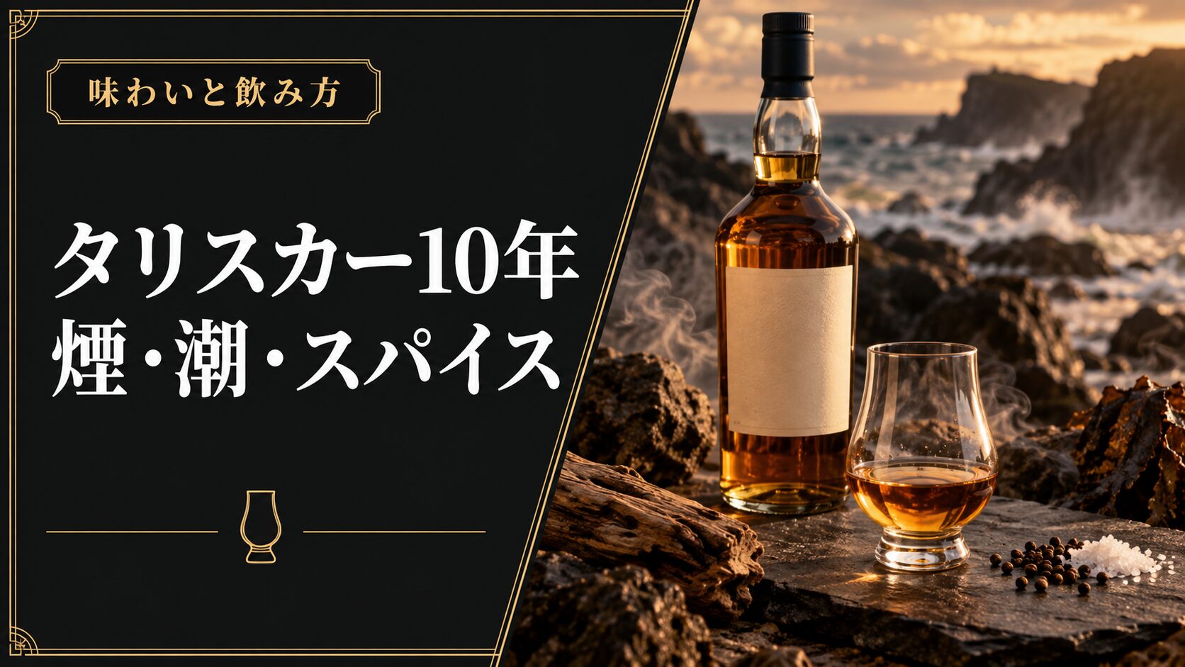 タリスカー10年。煙・潮・スパイスのイメージ画像